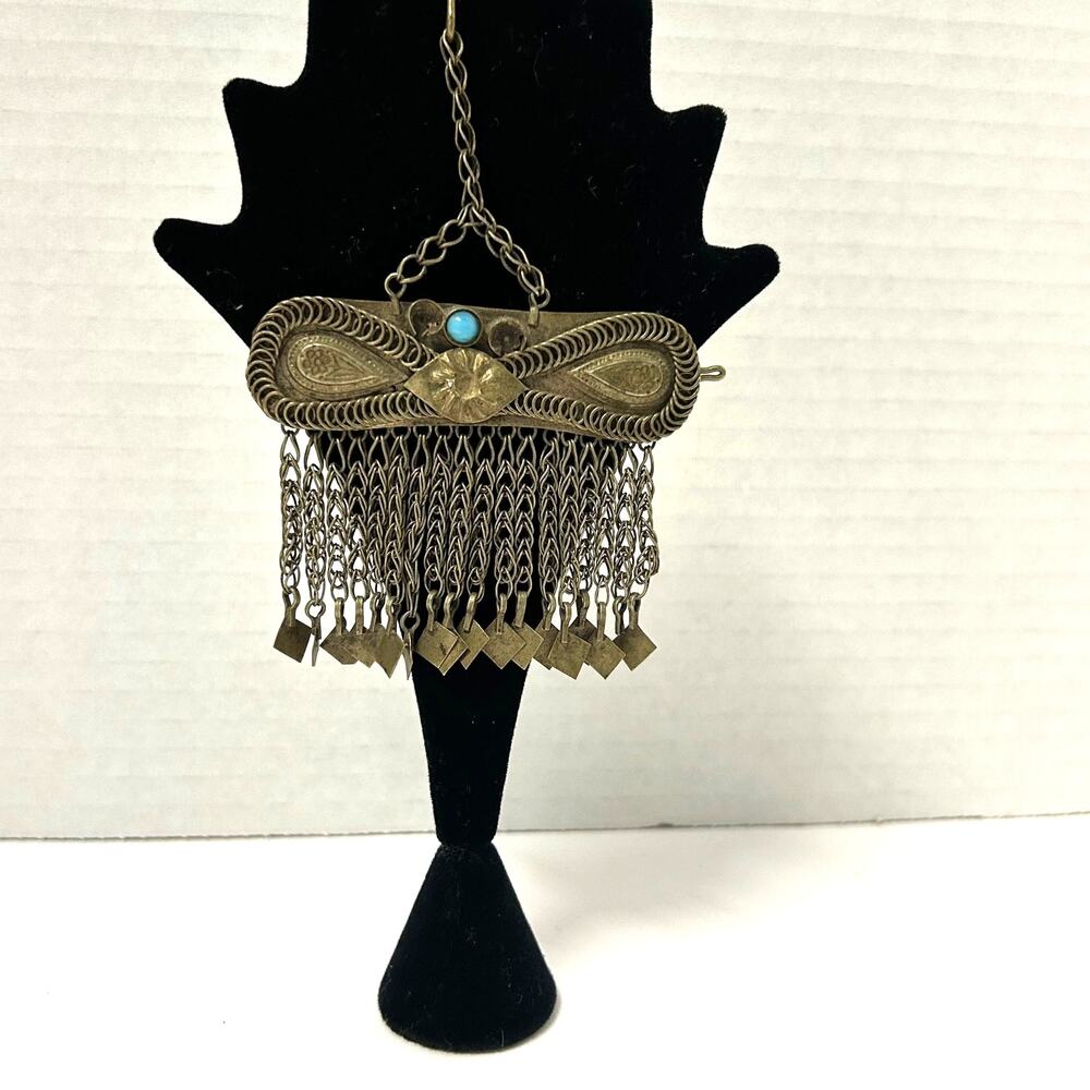 Vintage Afghan or Kuchi Tribe Traditional Handmade‎ Hair Clip - Picture 2 of 10